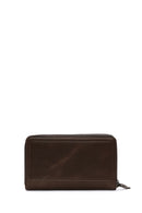 Men's Brown Leather Handbag with Phone Compartment | Derimod