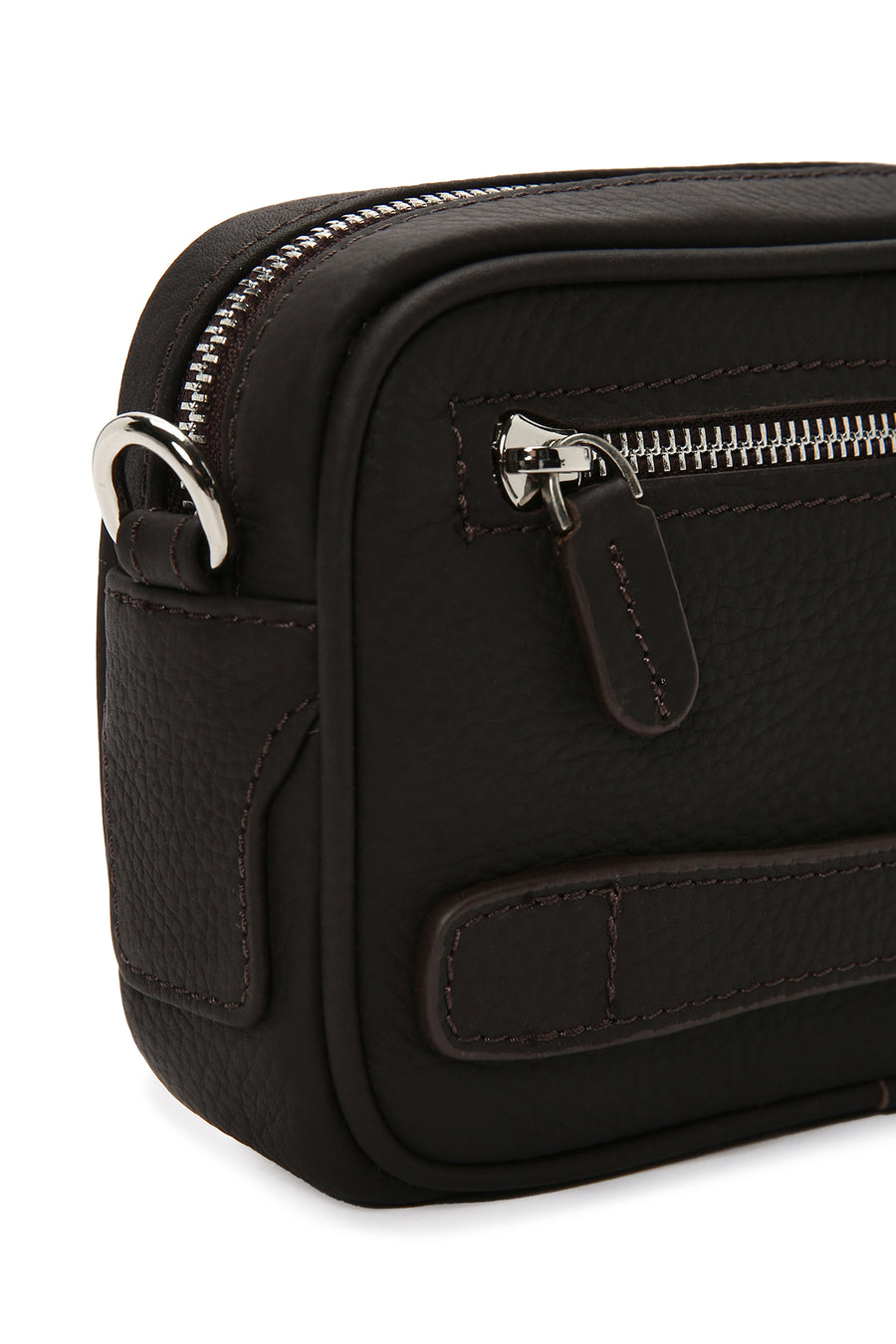 Men's Brown Leather Handbag
