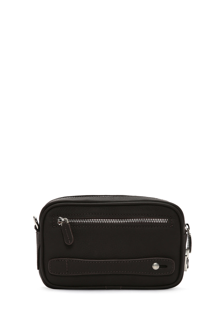 Men's Brown Leather Handbag