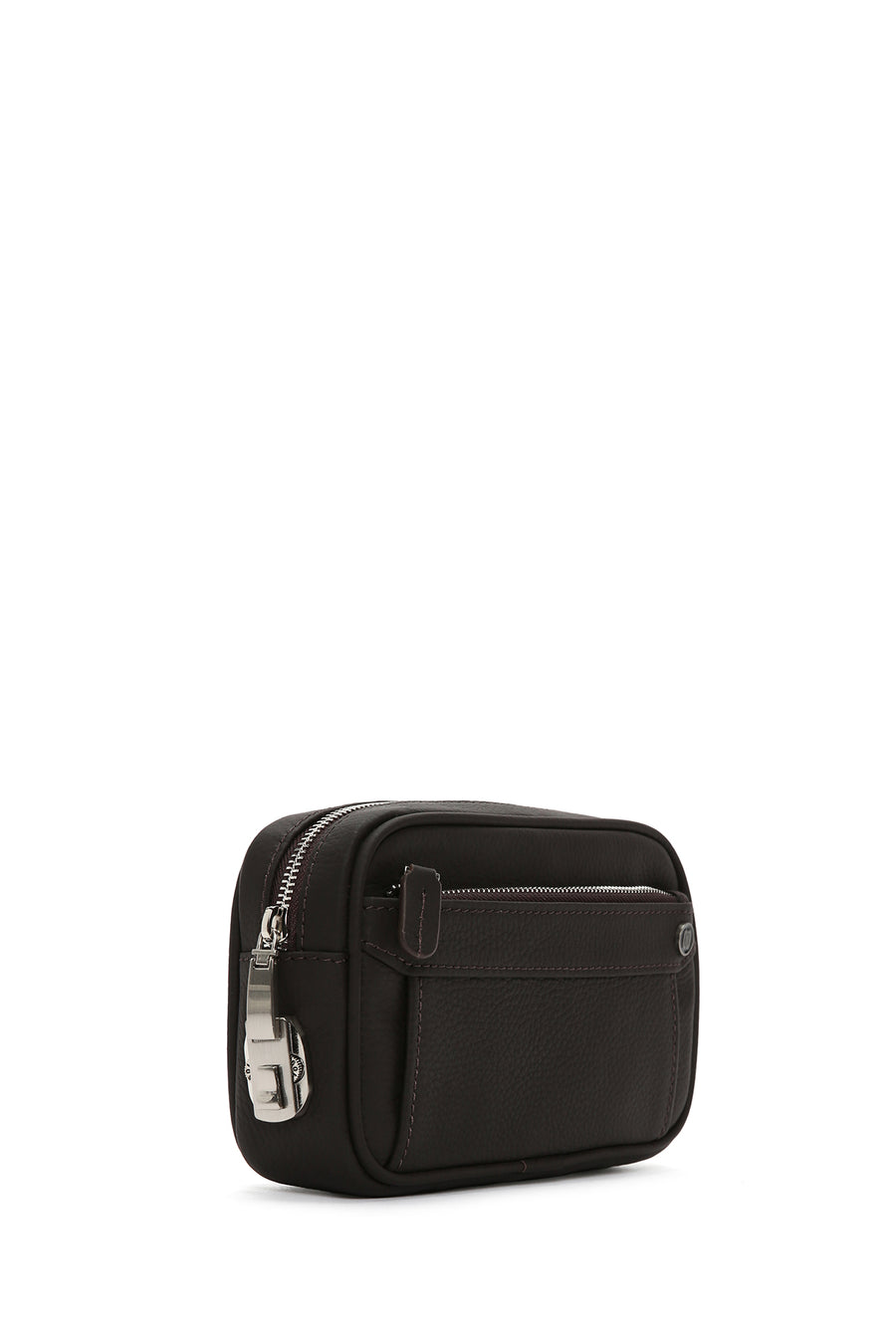 Men's Brown Leather Handbag