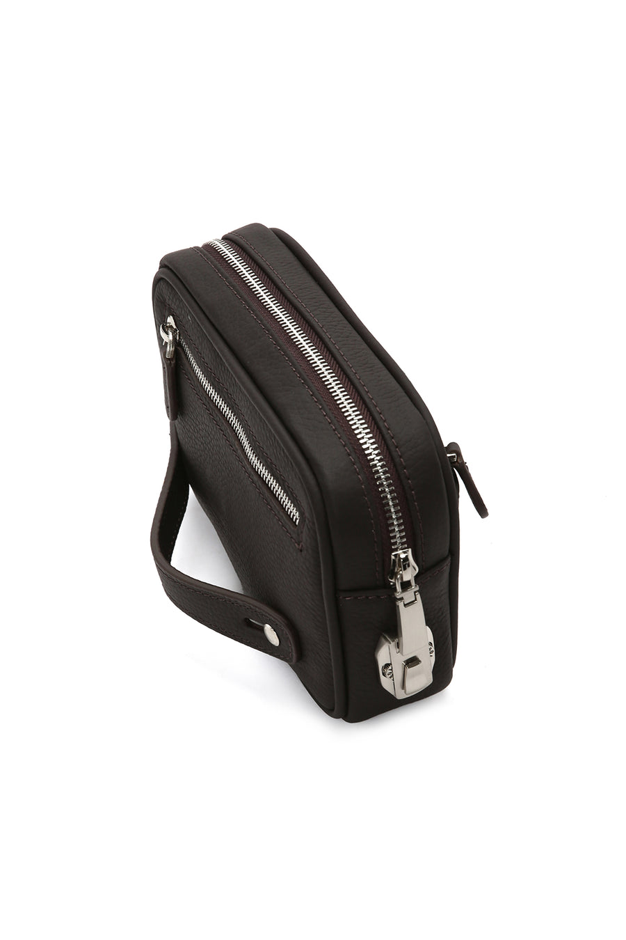 Men's Brown Leather Handbag