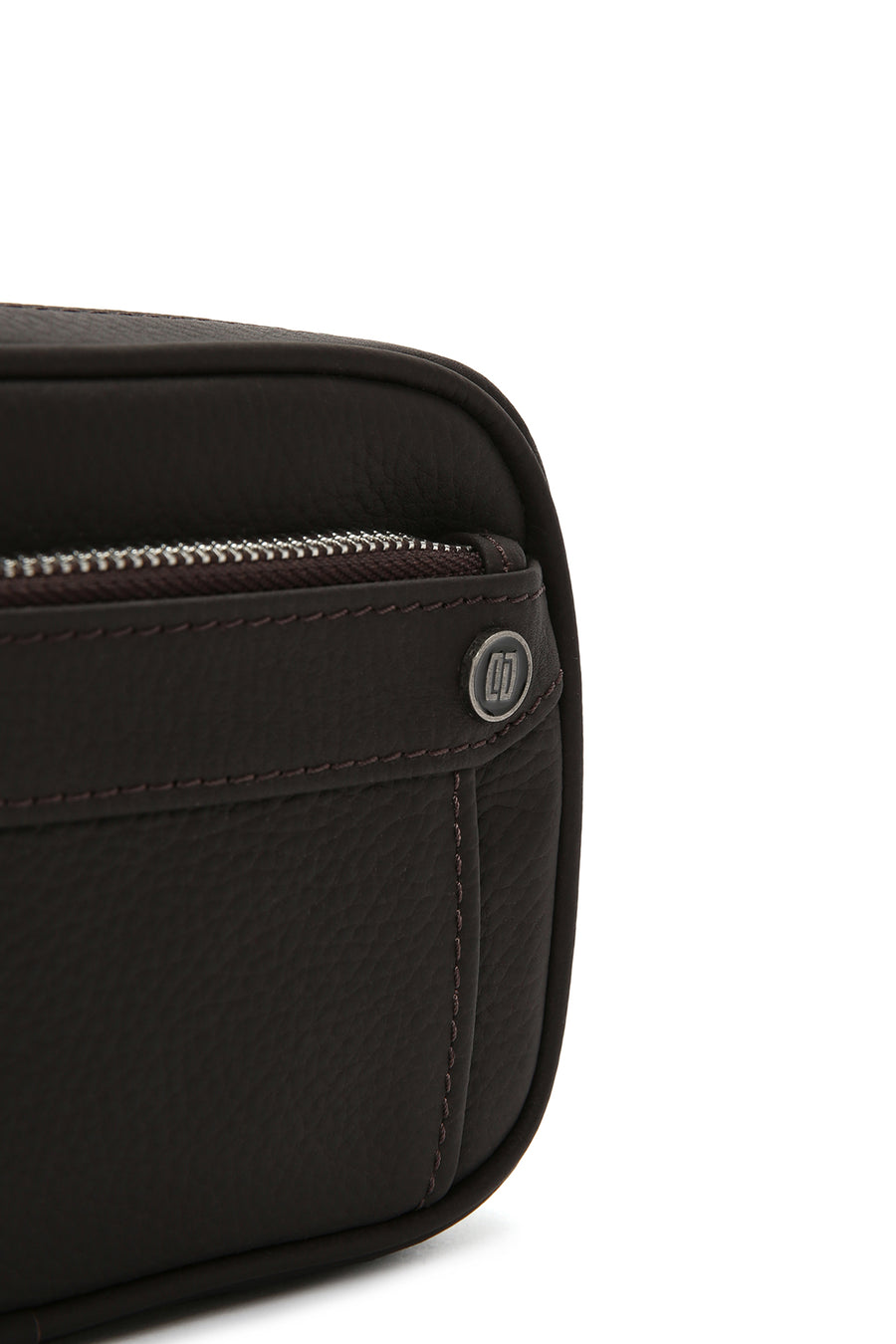 Men's Brown Leather Handbag