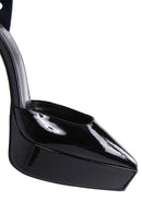 Women's Black Patent Leather Platform High Heel Shoes | Derimod