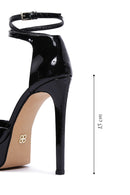 Women's Black Patent Leather Platform High Heel Shoes | Derimod