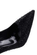 Kadın Siyah Deri İnce Yüksek Topuklu Stiletto | Derimod