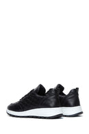Kadın Siyah Deri Kapitone Sneaker | Derimod