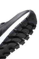 Kadın Siyah Deri Kapitone Sneaker | Derimod