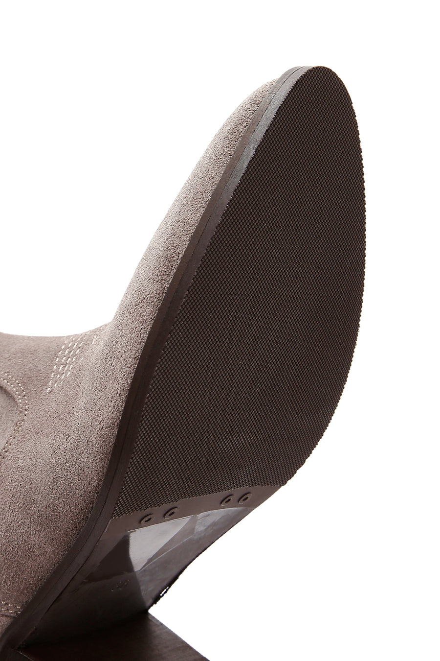 Women's Mink Suede Leather Heeled Cowboy Boots