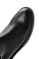 Women's Black Accessory Detailed Zippered Leather Boots | Derimod