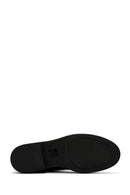 Women's Black Accessory Detailed Zippered Leather Boots | Derimod