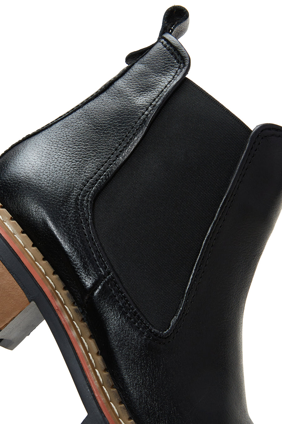 Kadın Siyah Deri Topuklu Chelsea Bot