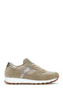 Women's Mink Suede Leather Detailed Sneaker | Derimod