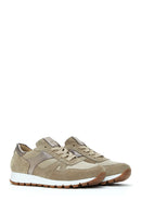 Women's Mink Suede Leather Detailed Sneaker | Derimod