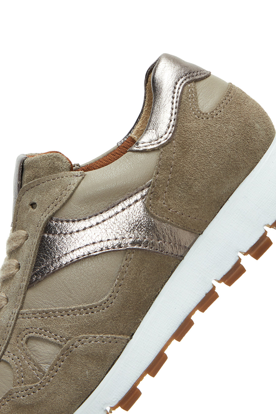 Women's Mink Suede Leather Detailed Sneaker