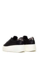 Kadın Siyah Deri Kalın Tabanlı Sneaker | Derimod