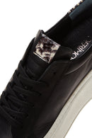 Kadın Siyah Deri Kalın Tabanlı Sneaker | Derimod