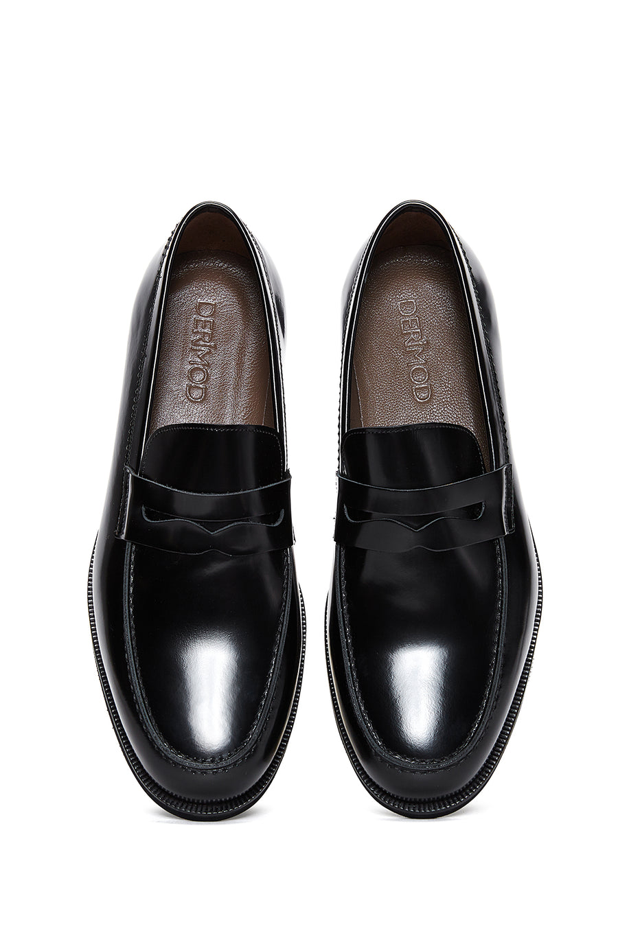 Erkek Siyah Deri Klasik Loafer