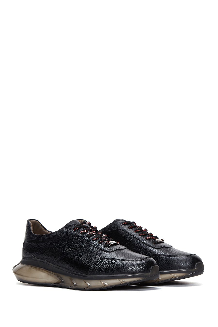 Men's Black Leather Sneaker