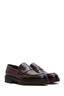 Men's Brown Leather Casual Loafer | Derimod