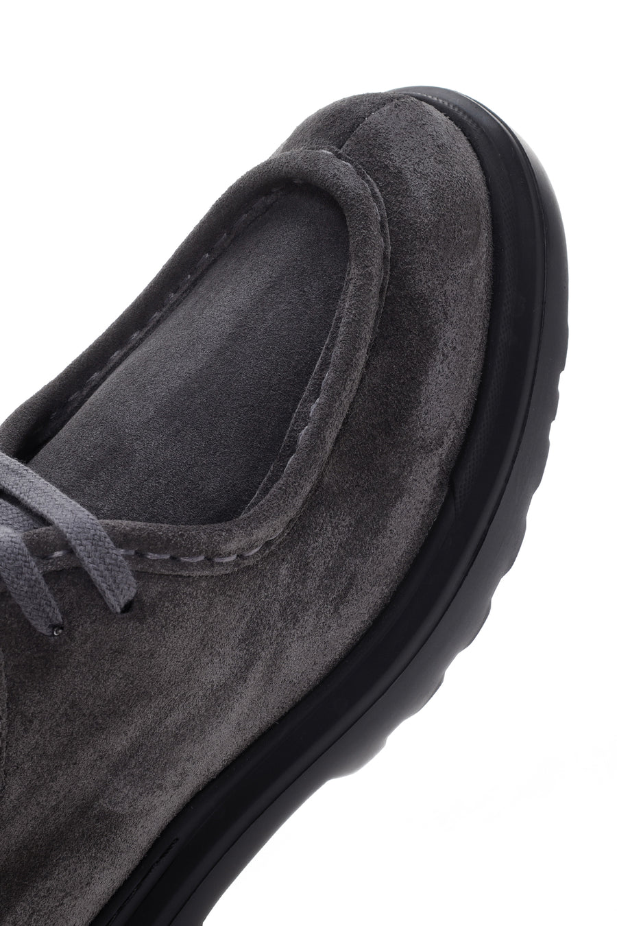 Men's Gray Suede Leather Casual Shoes