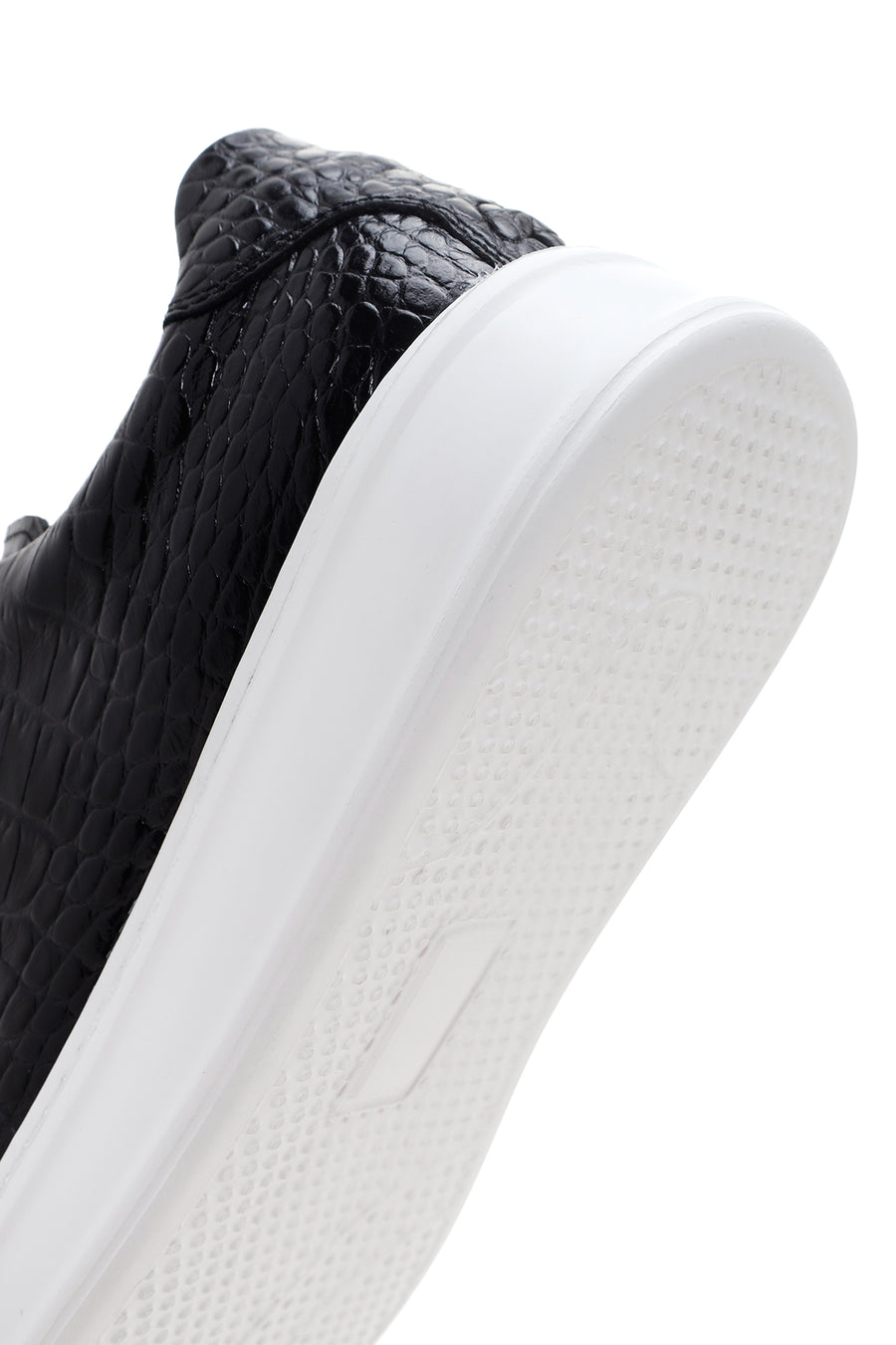 Erkek Siyah Deri Sneaker