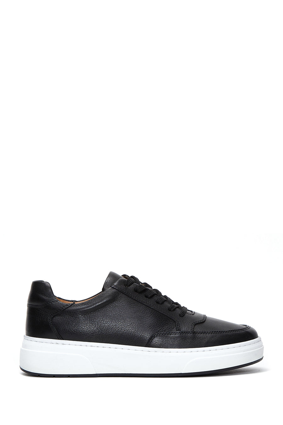 Erkek Siyah Deri Kalın Tabanlı Sneaker 23WFD611618 | Derimod