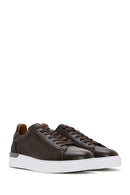 Erkek Kahverengi Deri Sneaker | Derimod