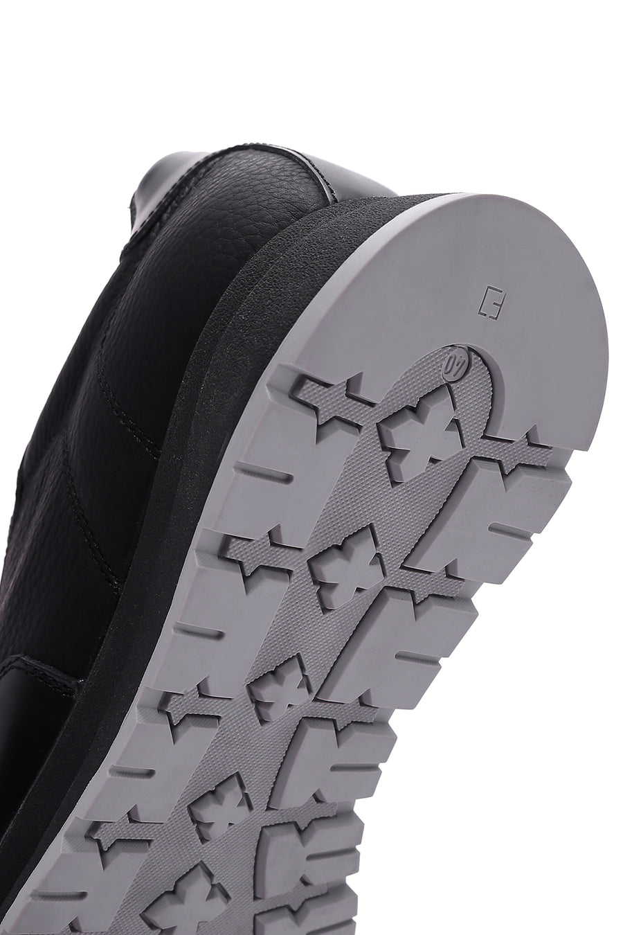 Erkek Siyah Deri Casual Sneaker