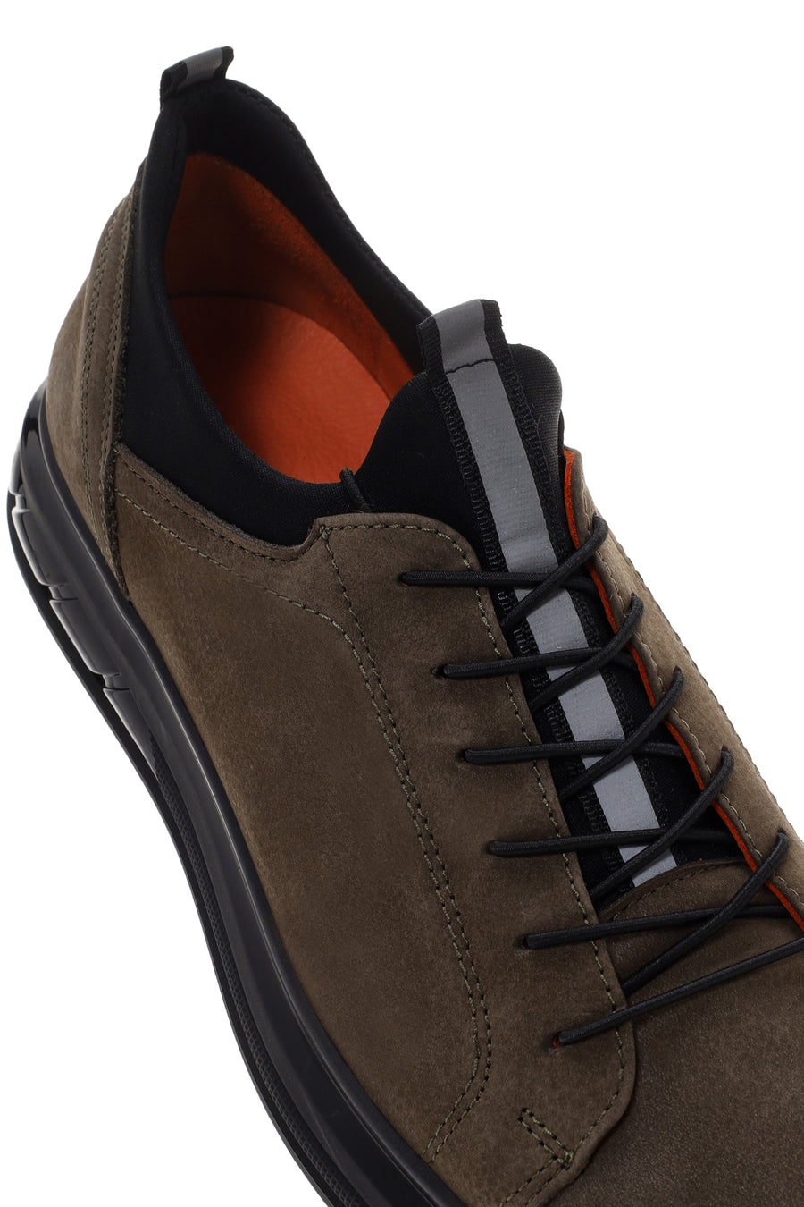 Erkek Haki Nubuk Deri Casual Sneaker