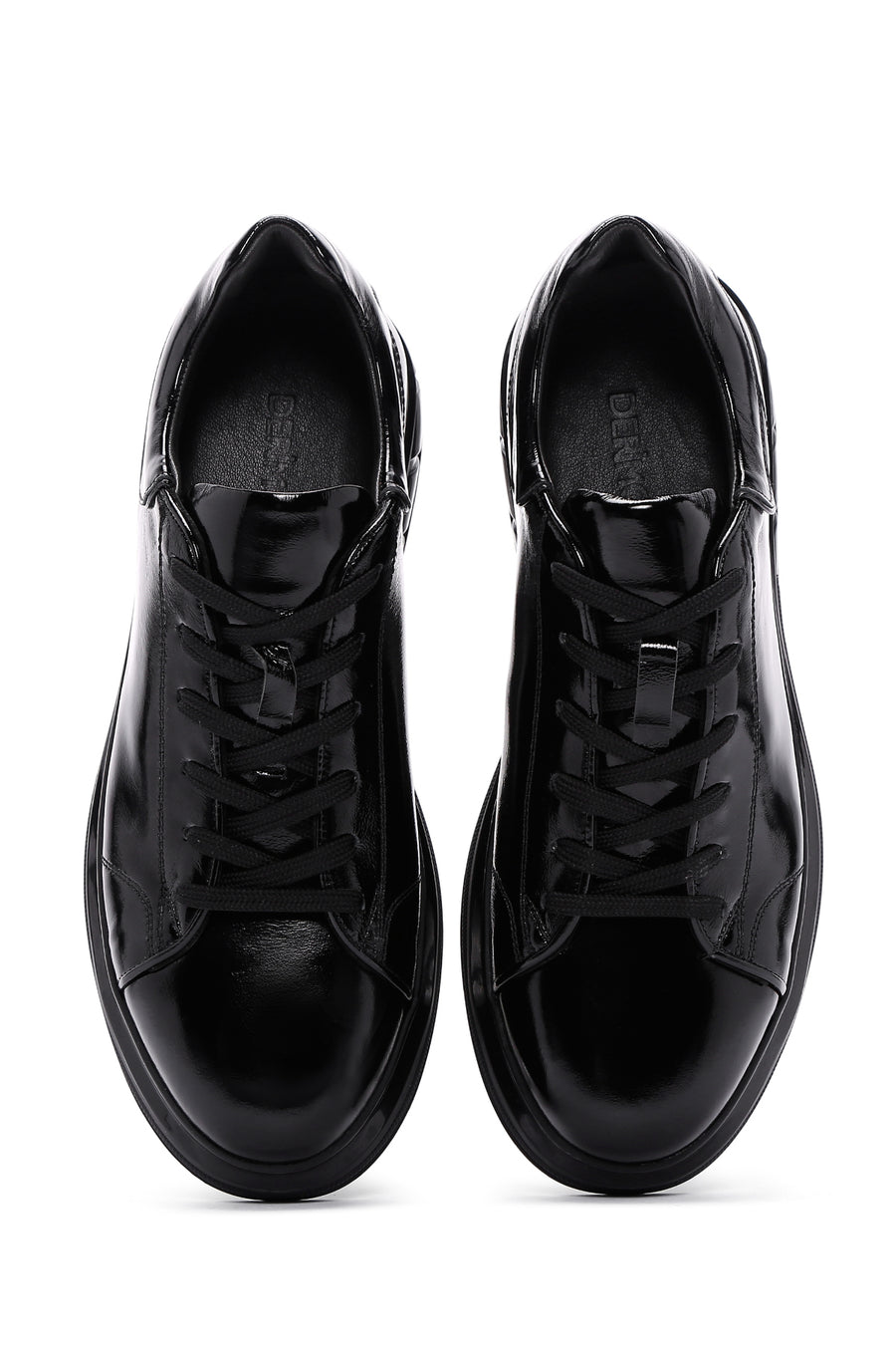 Erkek Siyah Rugan Deri Sneaker