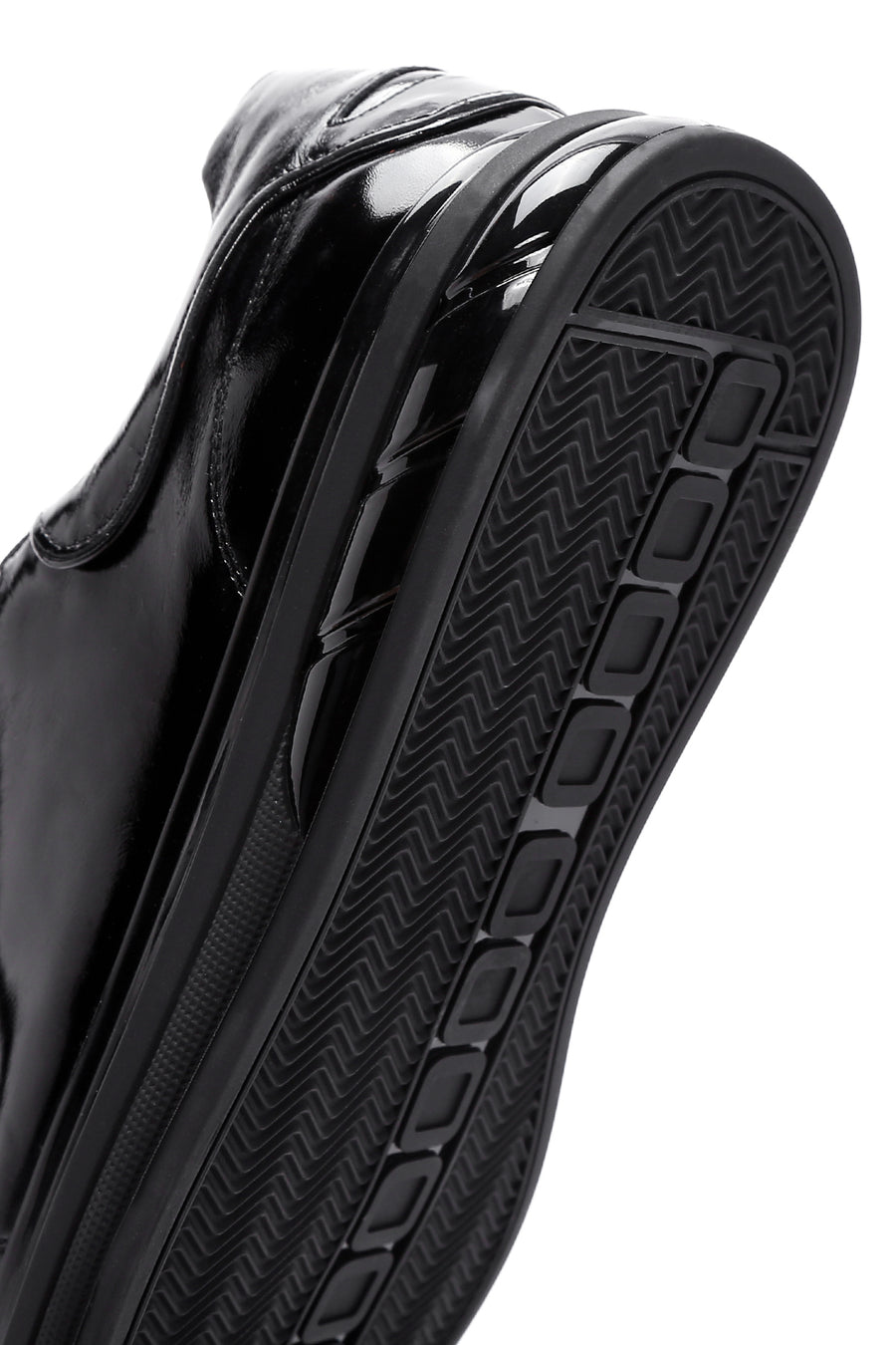 Erkek Siyah Rugan Deri Sneaker