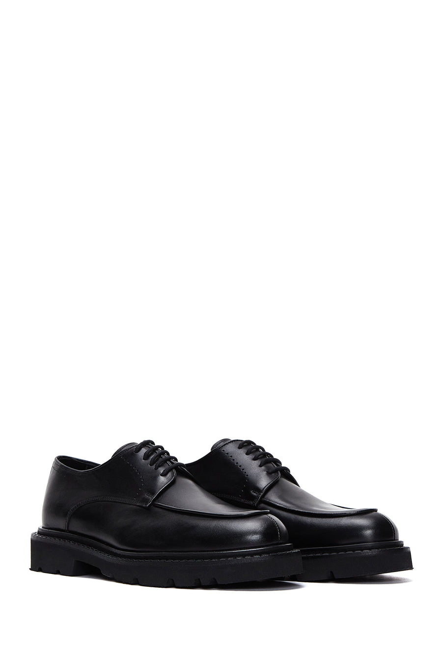 Men's Black Leather Casual Shoes