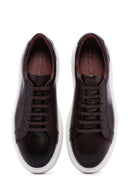 Erkek Kahverengi Deri Sneaker | Derimod