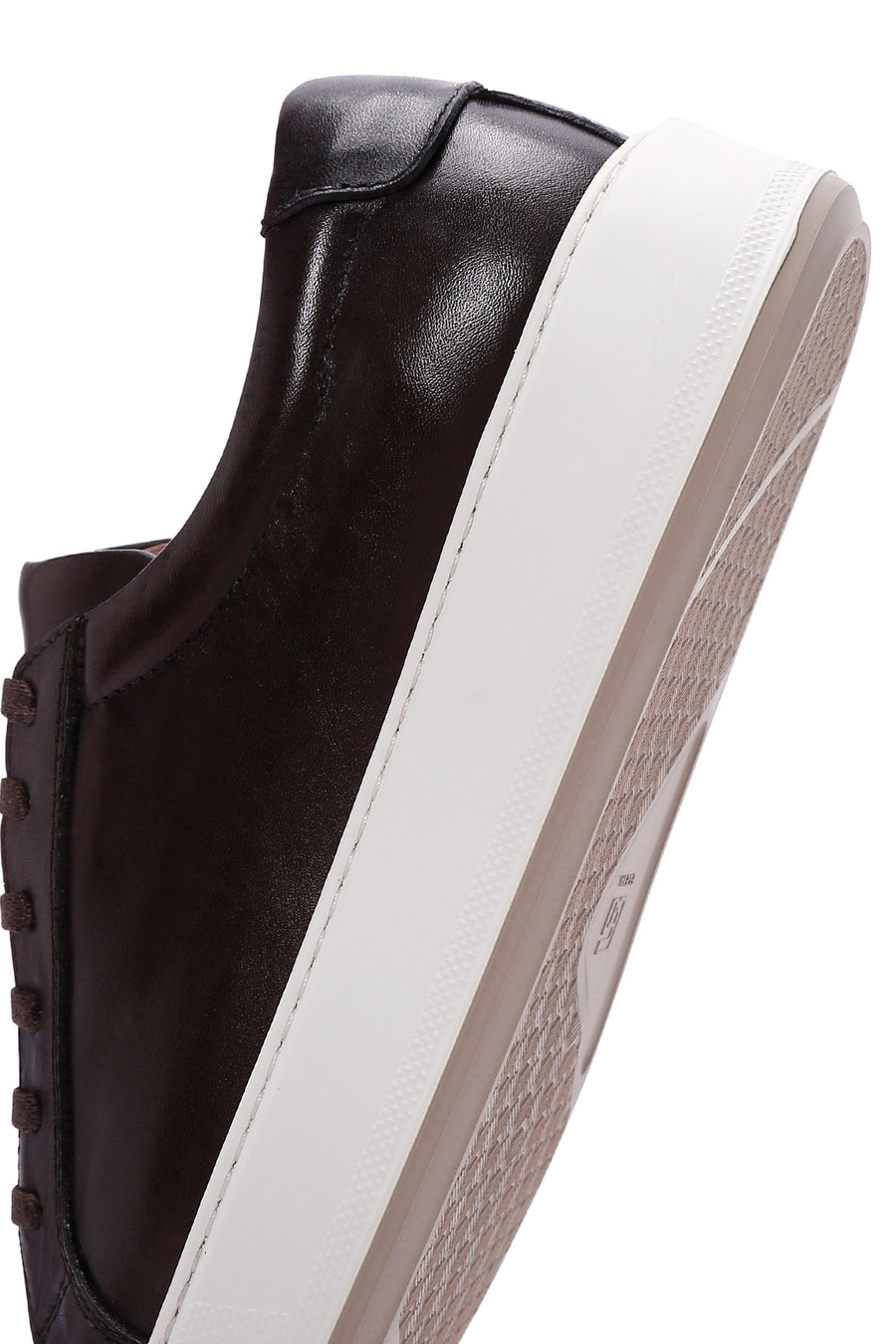 Erkek Kahverengi Deri Sneaker