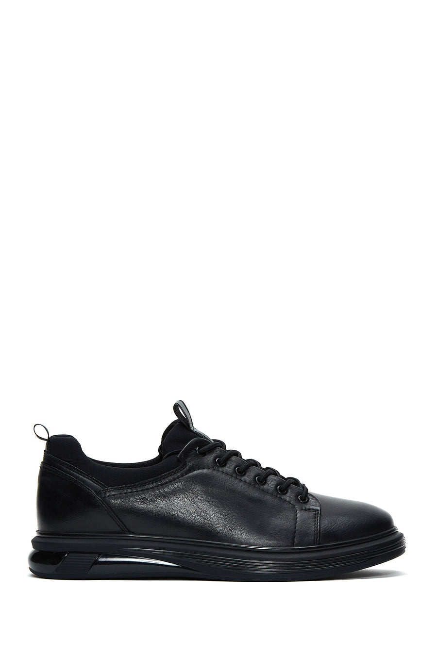 Men's Black Leather Casual Sneaker 23WFD620618 | Derimod