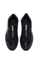 Men's Black Leather Casual Sneaker | Derimod