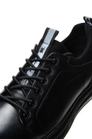 Men's Black Leather Casual Sneaker | Derimod