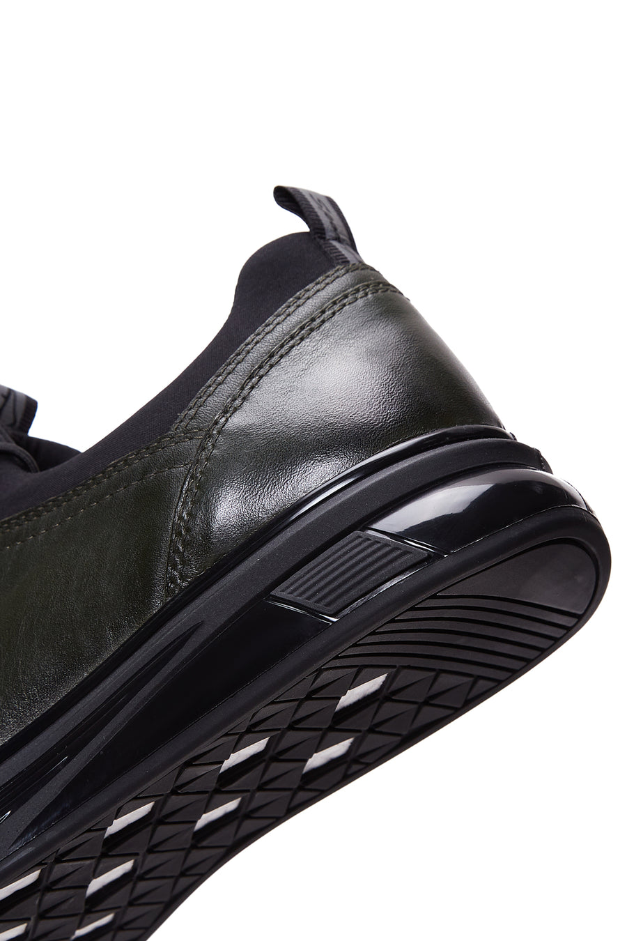Men's Khaki Leather Casual Sneaker