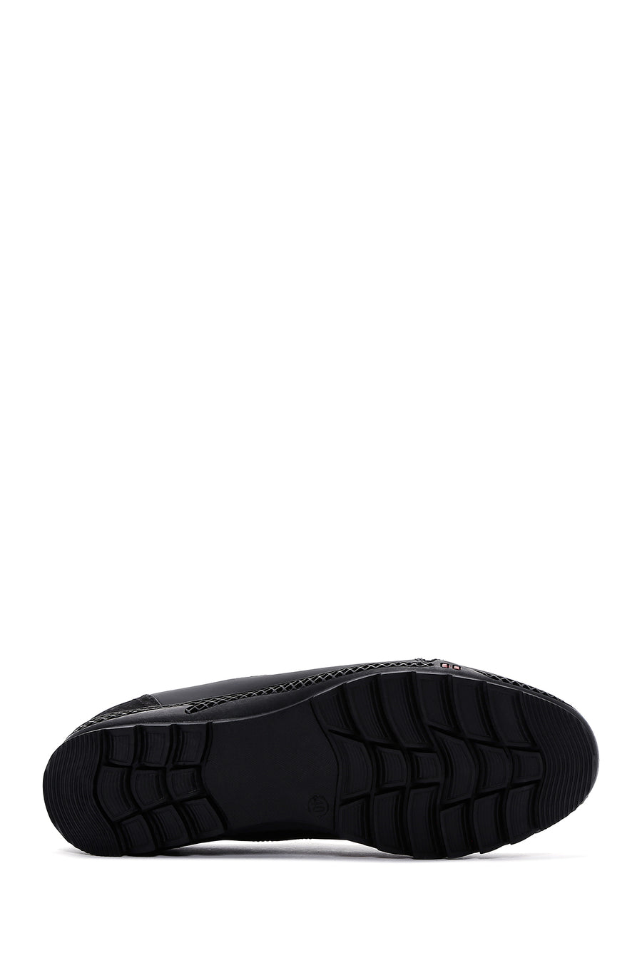 Erkek Siyah Deri Sneaker