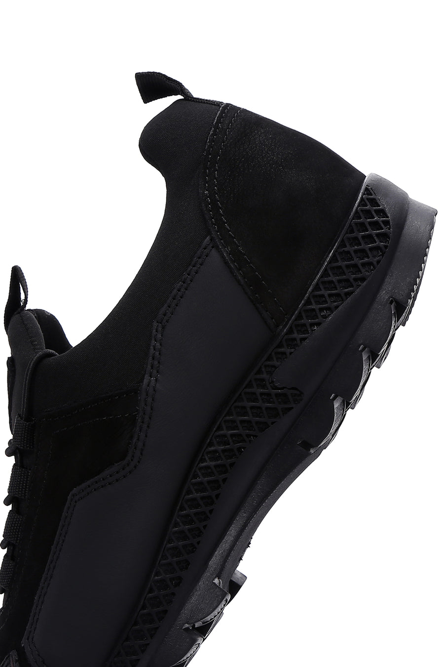 Erkek Siyah Deri Sneaker