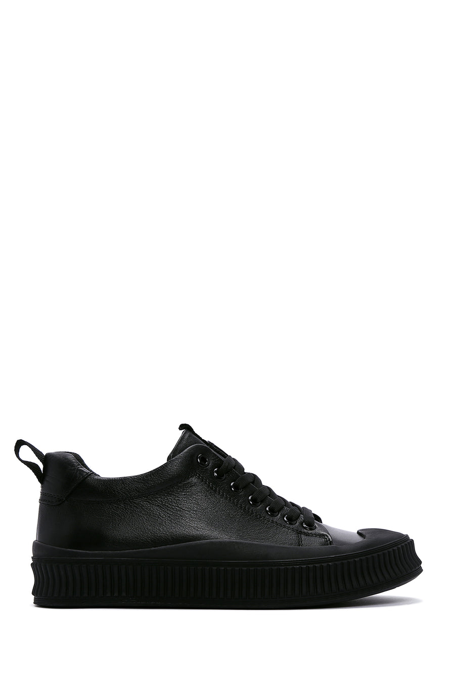 Erkek Siyah Deri Sneaker 23WFD621918 | Derimod