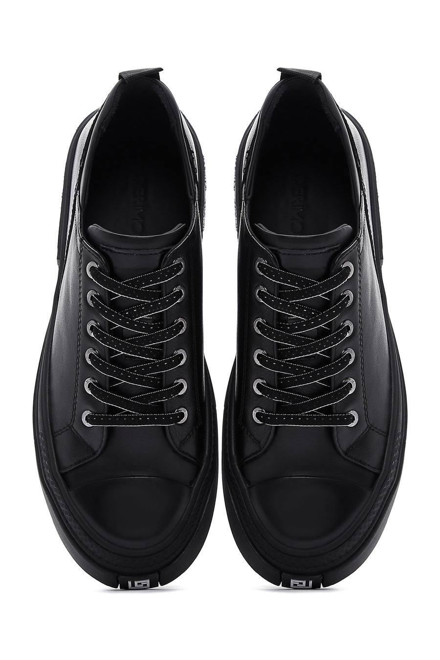 Men's Black Leather Sneaker