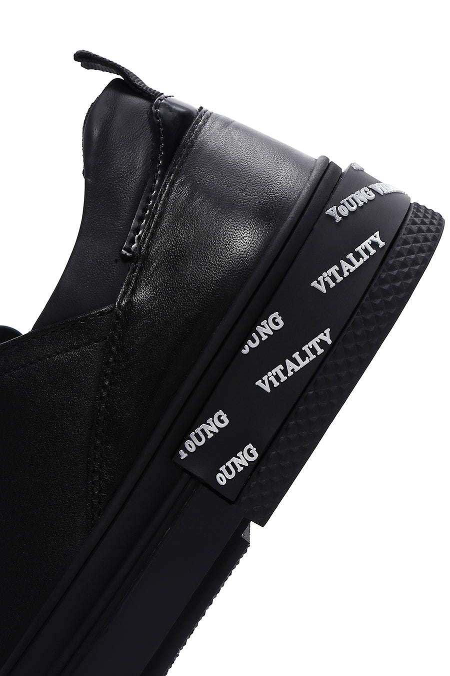 Men's Black Leather Sneaker