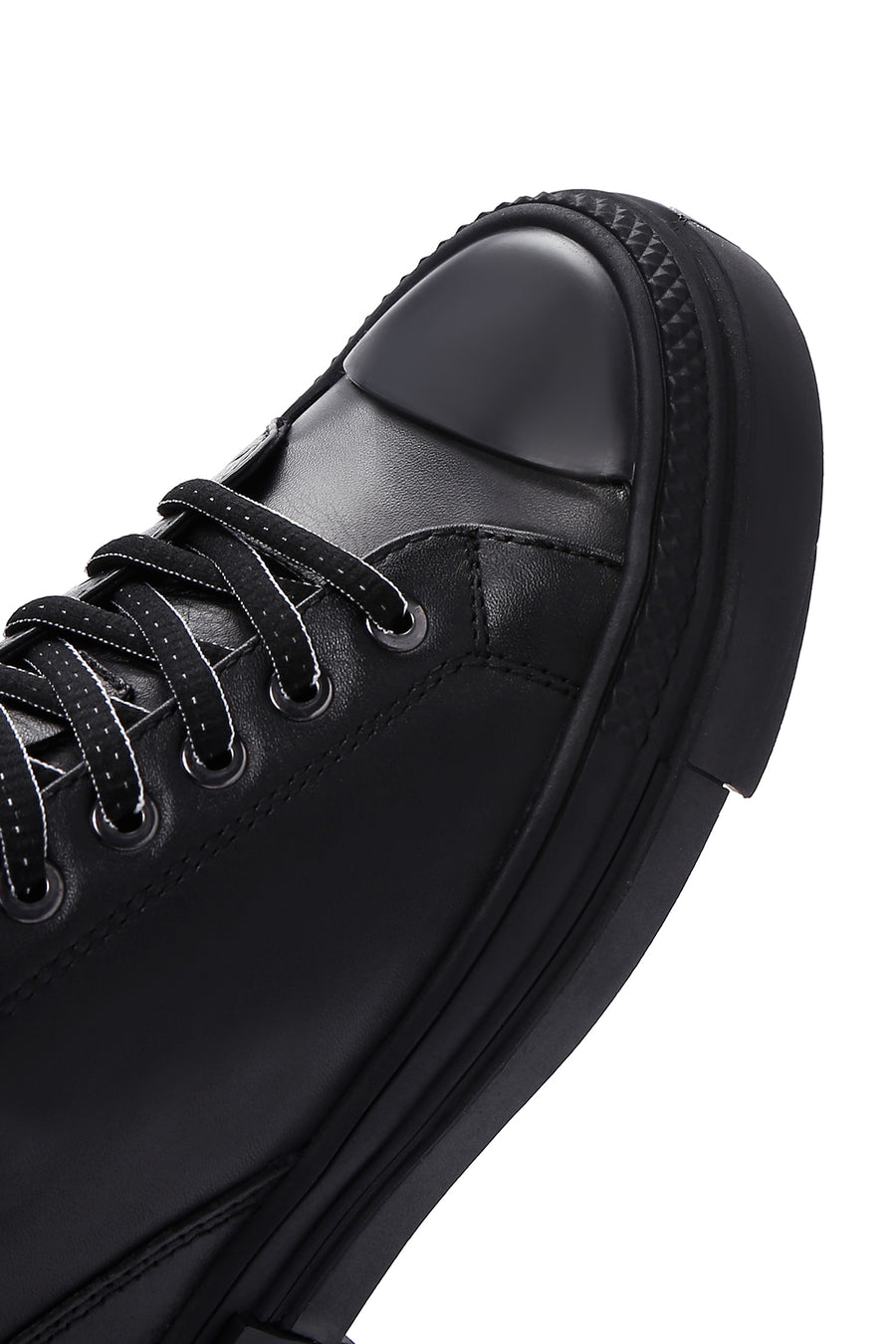 Men's Black Leather Sneaker