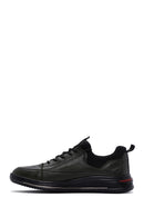 Men's Khaki Leather Sneaker | Derimod