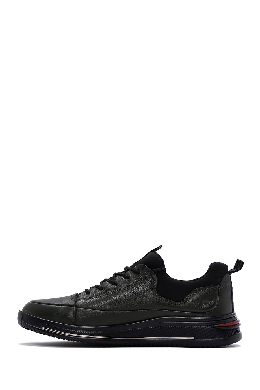 Men's Khaki Leather Sneaker