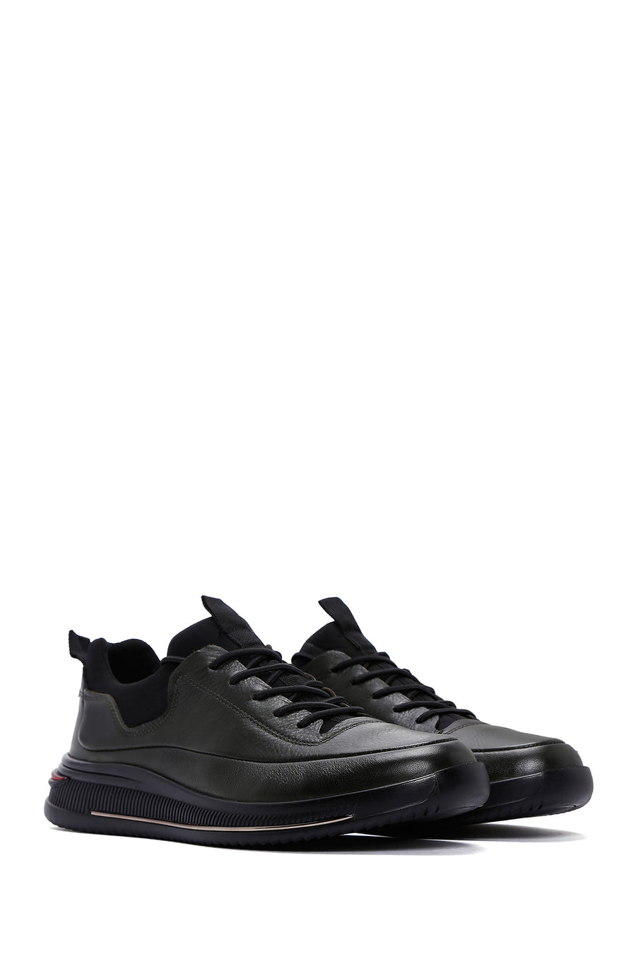 Men's Khaki Leather Sneaker