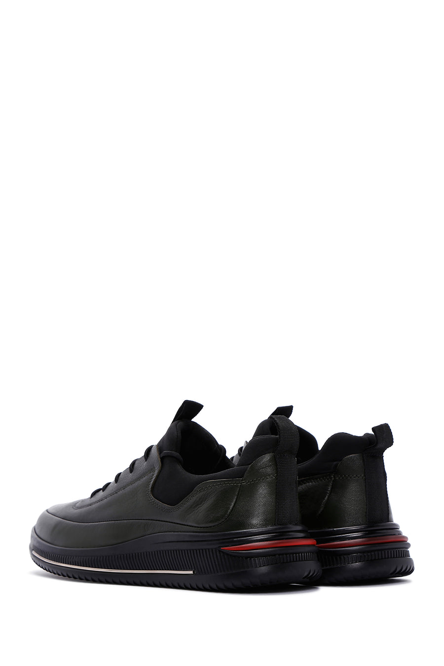 Men's Khaki Leather Sneaker