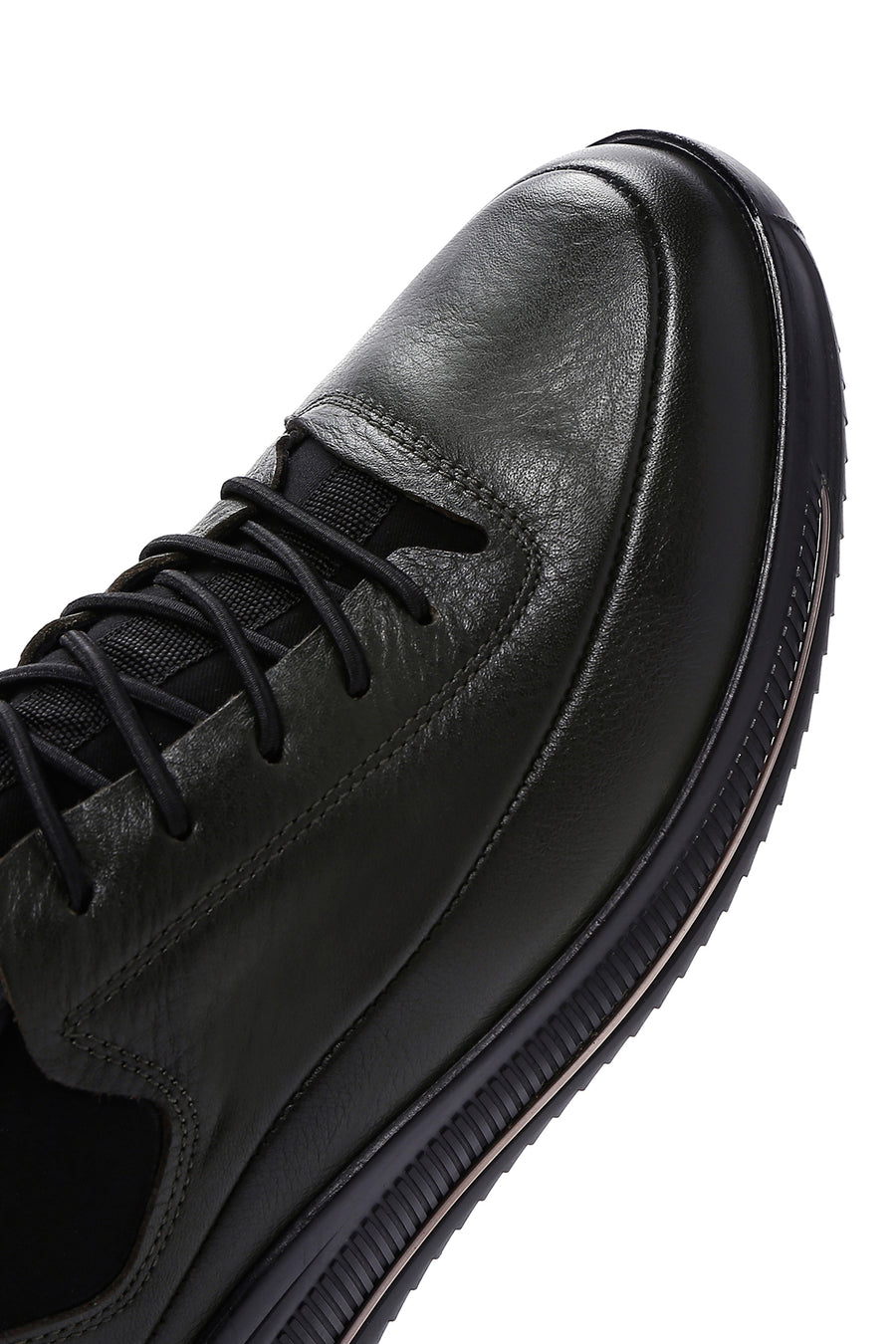Men's Khaki Leather Sneaker