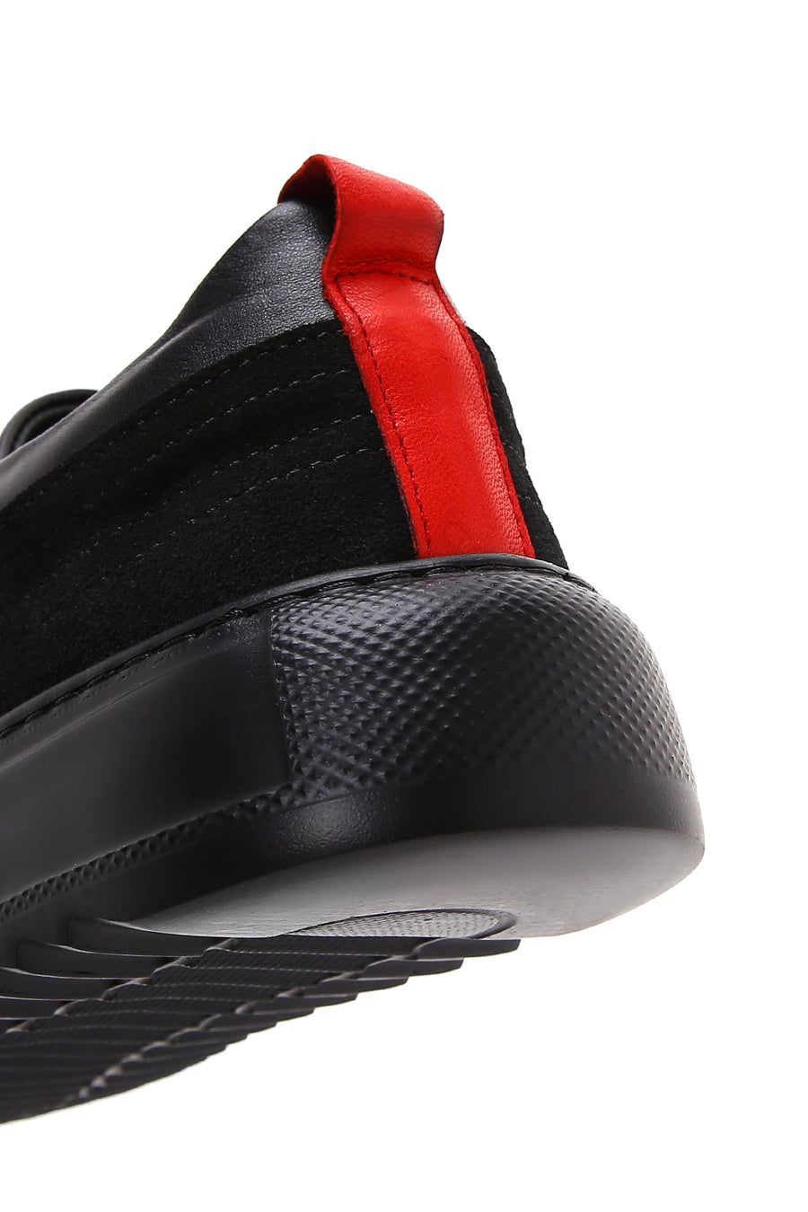 Erkek Siyah Deri Sneaker